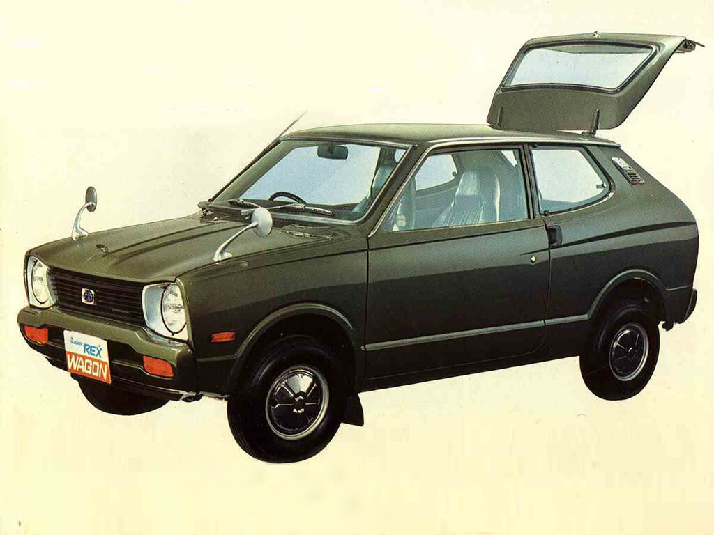 Subaru Rex (K26, K42) 1 поколение, 2-й рестайлинг, хэтчбек 3 дв. (09.1974 - 04.1977)